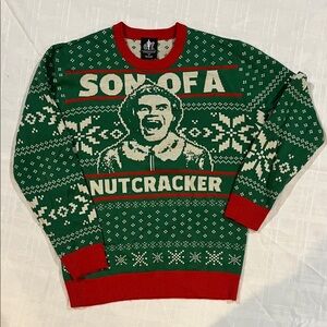 ELF Green and Red Crewneck Sweater